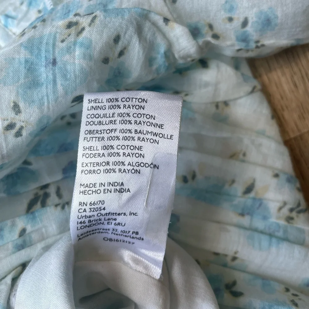 Free People Floral another life Smocked Back Top | XS | Cottagecore Romantic